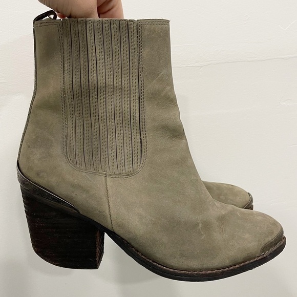 Jeffrey Campbell Bentley Western Suede Leather Bootie Size 8 - Picture 1 of 14